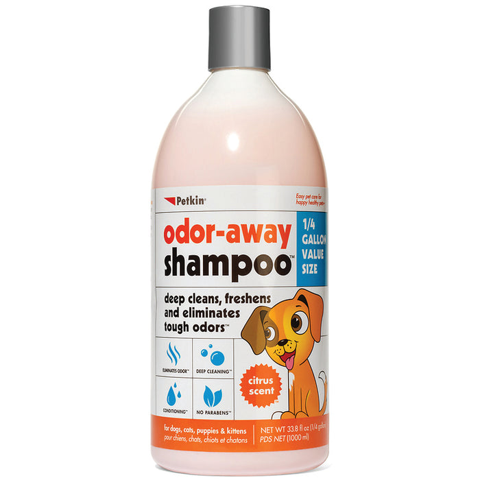 Petkin Odor-Away Shampoo- Citrus 1L