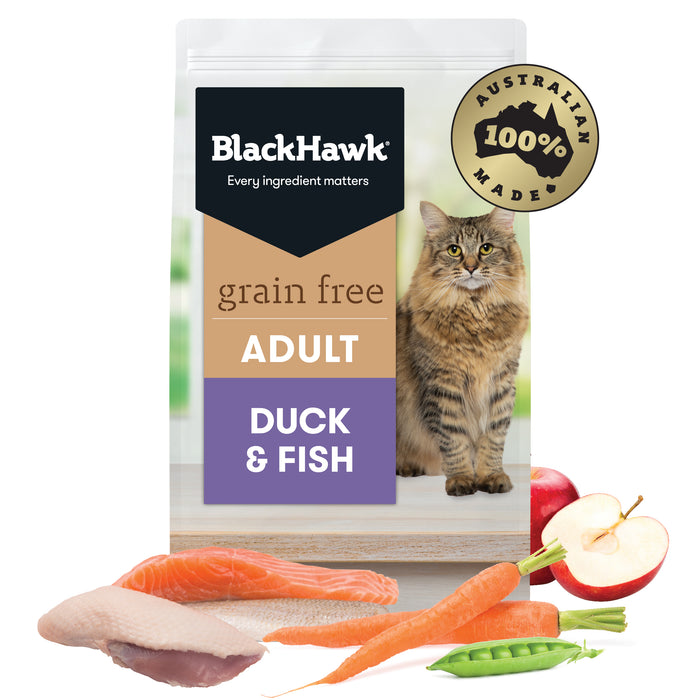 BlackHawk Grain Free Duck and Fish for Cats