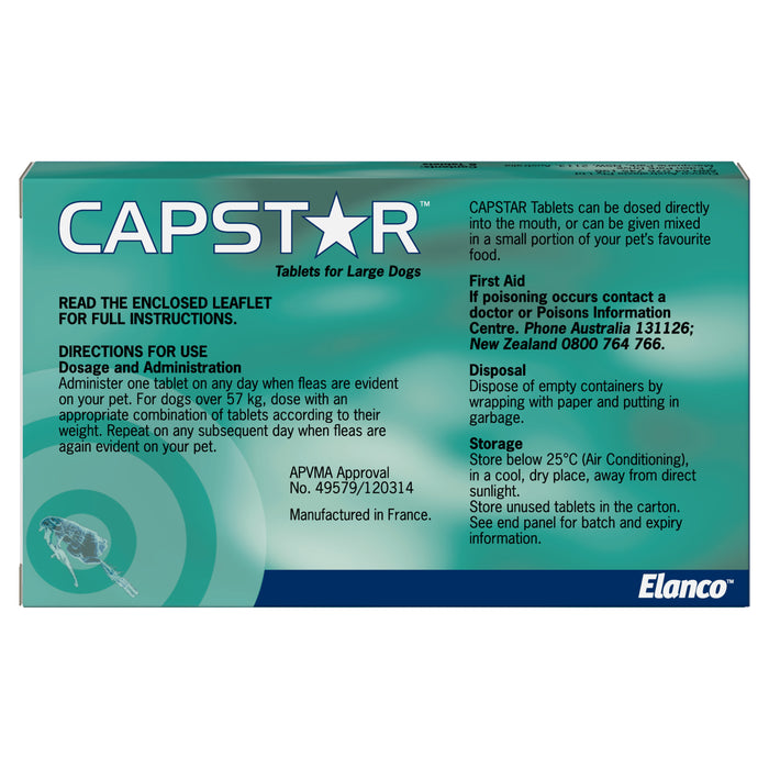 Capstar Medium and Large Dogs Over 11kg - 6 Pack