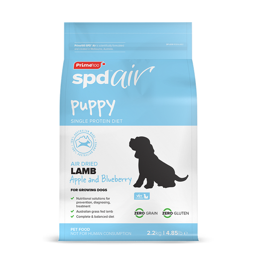 Prime 100 SPD Air Dried Puppy Lamb, Apple & Blueberry
