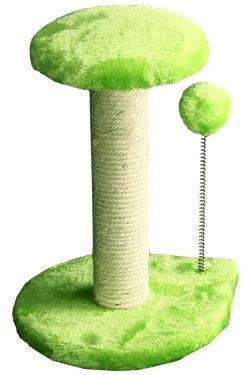 Scratching Tree Post With Platform & Spring Ball