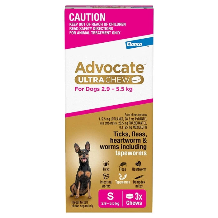 AdvocateUltraChewPinkSmall2.8-5.5kg