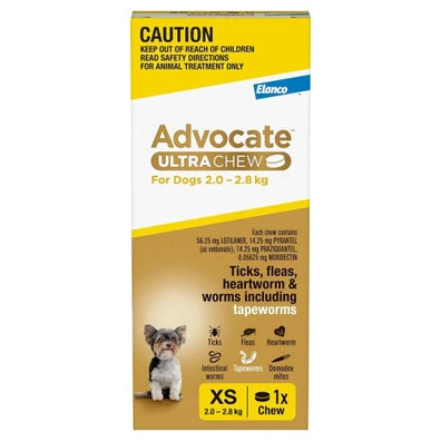 AdvocateUltraChewYelloExtraSmall2-2.8kg