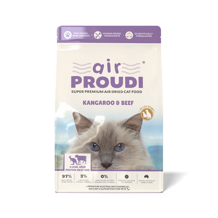 Air Proudi Premium Air Dried for Cats Kangaroo_Beef_400g_1kg