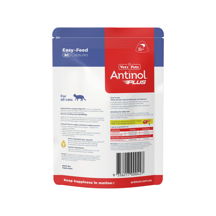 Antinol Rapid for Cats 60 Pack