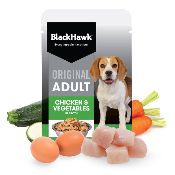 BlackHawk Adult Dog - Chicken & Vegetables 140g (Box of 10)