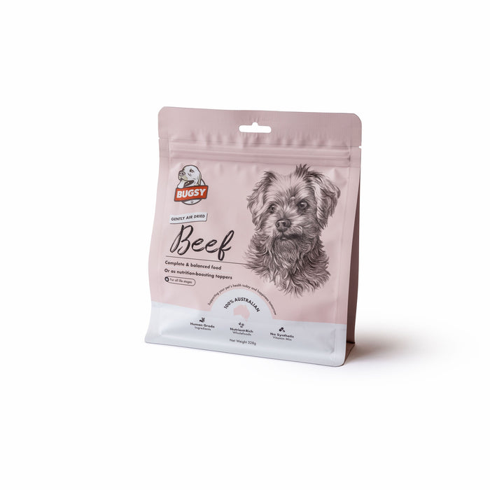 Bugsy Beef Air Dried Raw Premium Food for Dogs