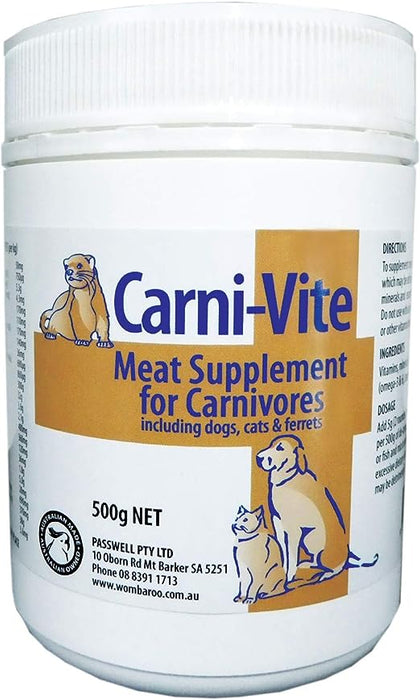 Carni-Vite Meat Supplement for Carnivores 500g