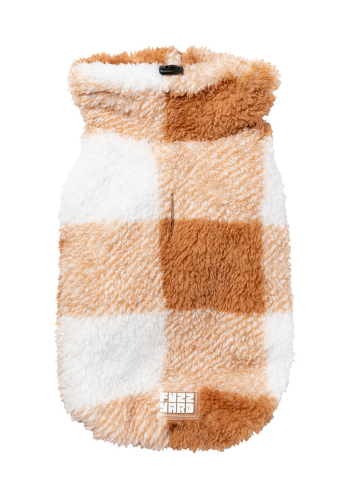 Checkered_Teddy_Sweater_Tan_Dog_Coat