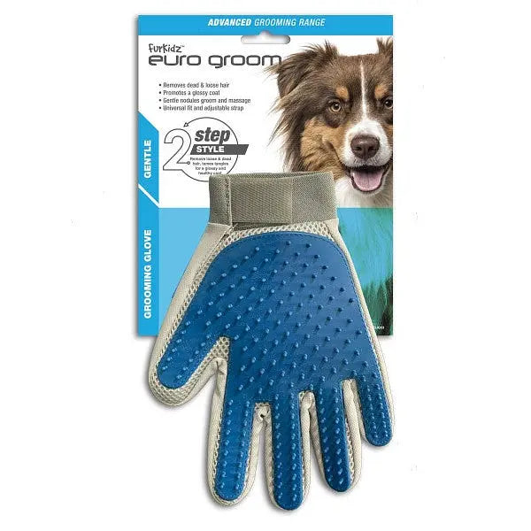 Euro Groom Pet Grooming Glove DarkBlue
