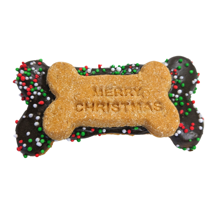 Huds_TokesMerry_Christmas_Small_Carob_Bone_Dog_Christmas_Cookie_Treat