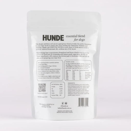 Hunde_Essential_Blend_for_Dogs_back_of_pack