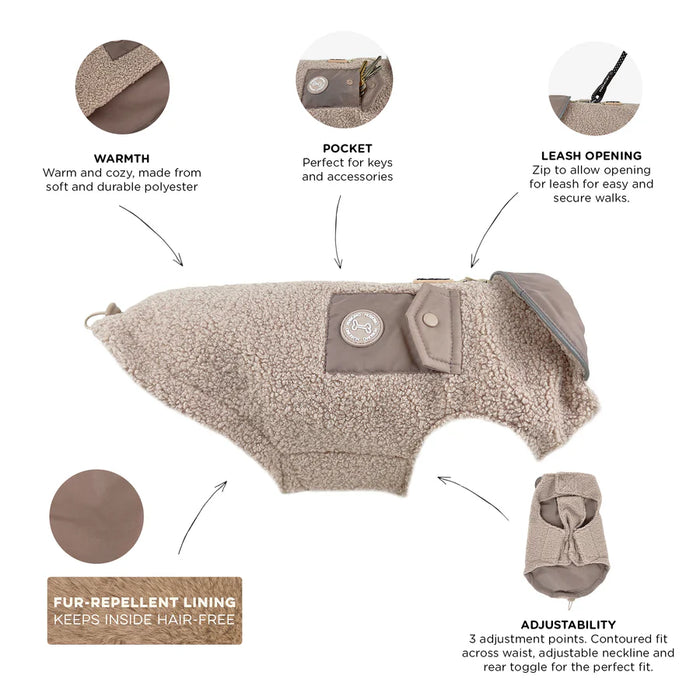 Huskimo_Boucle_Dog_Coat_oatmeal_info