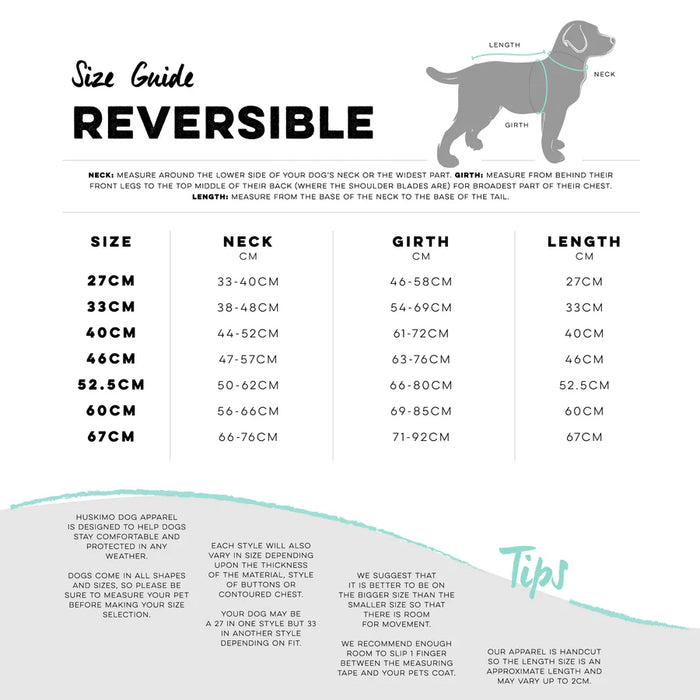 Huskimo_Reversbile_Dog_Coat_Ice_Mauve_size_guide