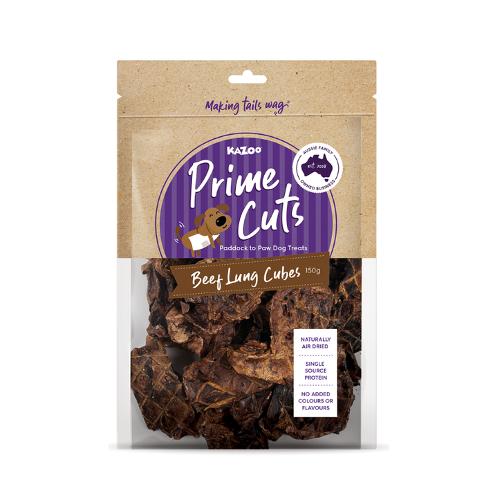 Kazoo_Prime_Cuts_Beef_Lung_Cubes_150g Dog