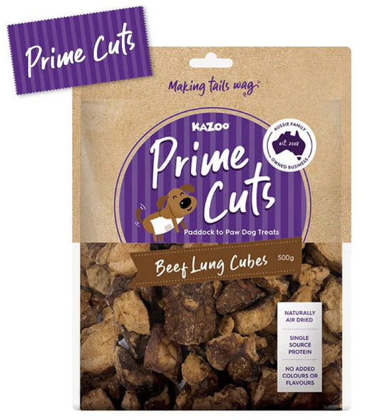 Kazoo_Prime Cuts Beef Lung Cubes 500g