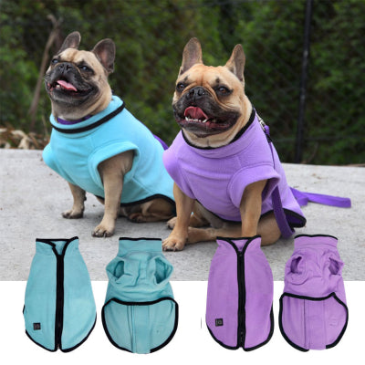 PetOneJumpsuitFleeceZipUp_Purple