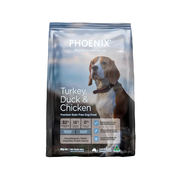 Phoenix Grain Free Turkey, Duck & Chicken - Adult