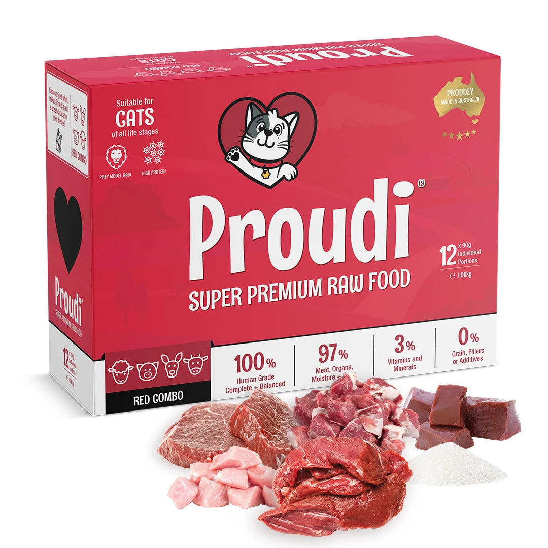 Proudi Red Combo For Cats — World 4 Pets