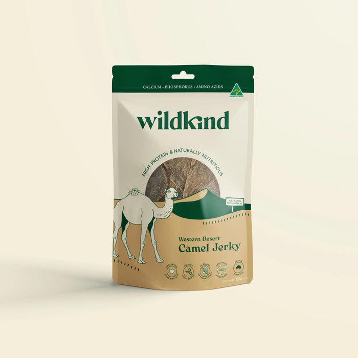WildkindDogTreatsWesternDesertCamelJerky100g