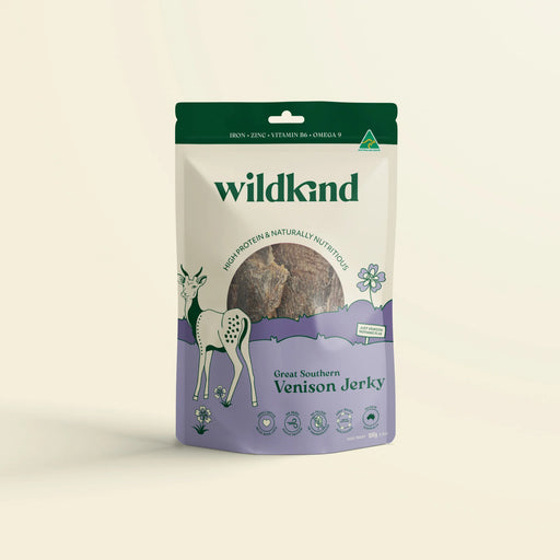 Wildkind Dog Treats Great Southern Venison Jerky 100g