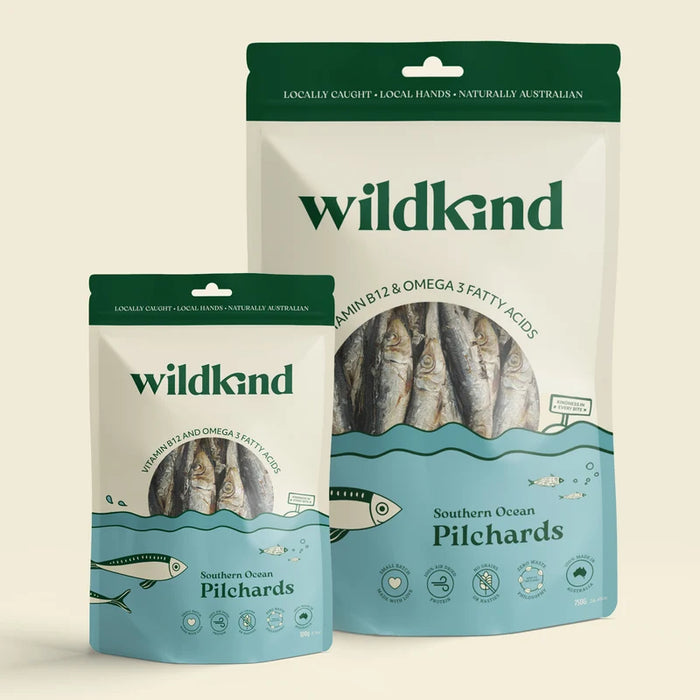 Wildkind Dog Treats Southern Ocean Pilchards 100g 750g