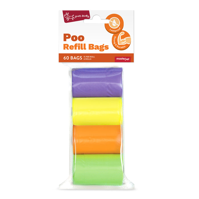Yours Droolly Dog Poo Bags - 60 Bags