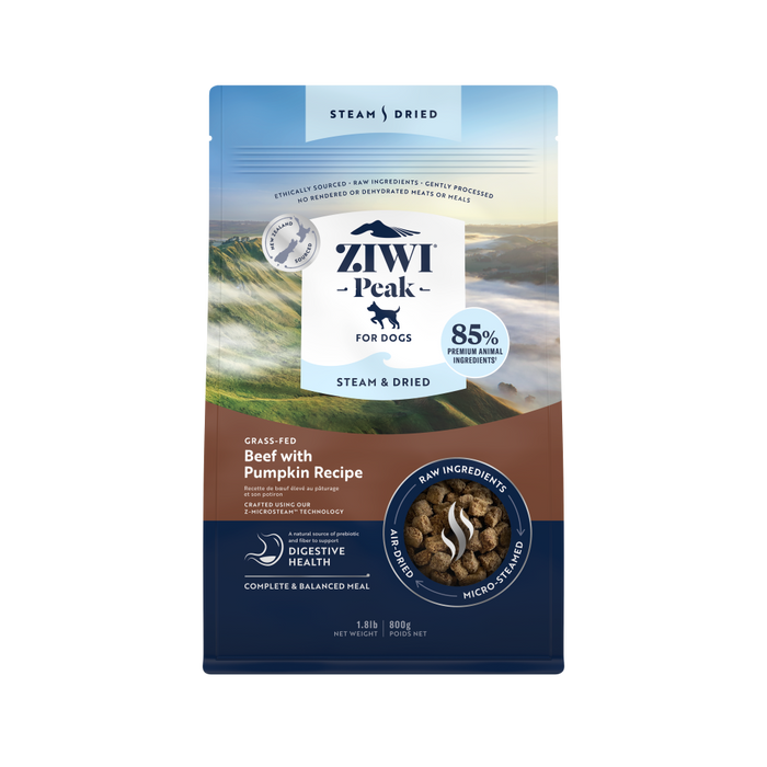 Ziwi Peak Steam & Dried Beef with Pumpkin