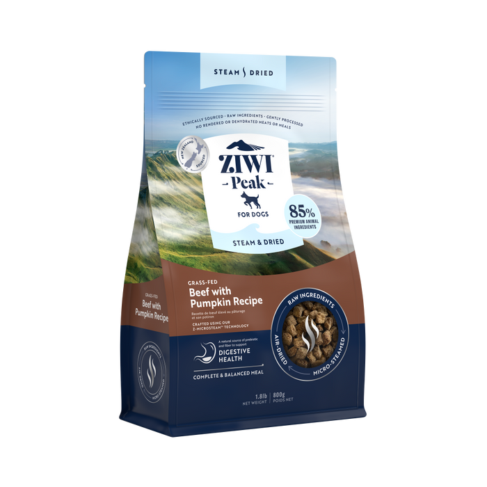 Ziwi Peak Steam & Dried Beef with Pumpkin