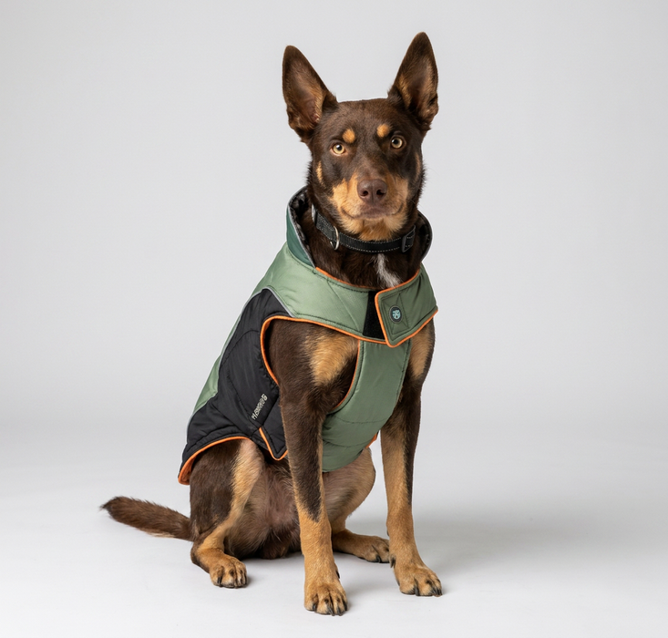 Huskimo Sherpa Dog Coat - Moss