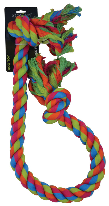 Scream 2-Knot Jumbo Rope Toy 120cm