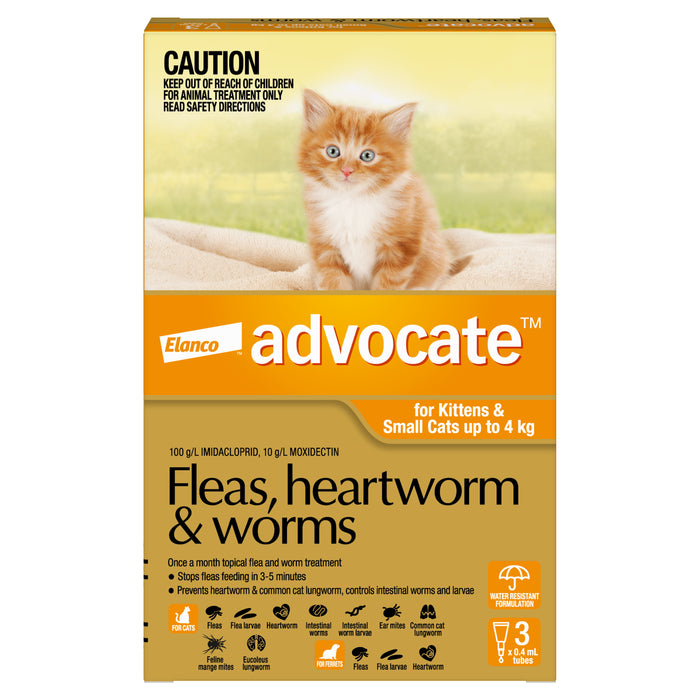 Advocate Orange- Kittens and Small Cats up to 4kg