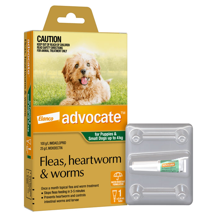 Advocate Green - Puppies & Small Dogs 0-4kg