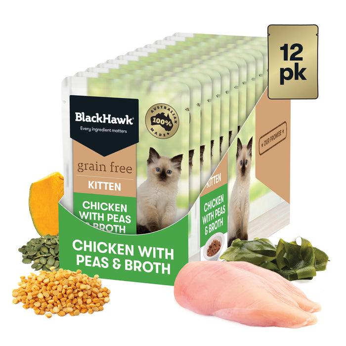 BlackHawk Kitten Chicken with Peas and Broth