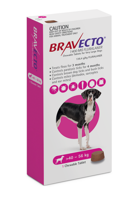 Bravecto Purple - Very Large Dog 40-56kg