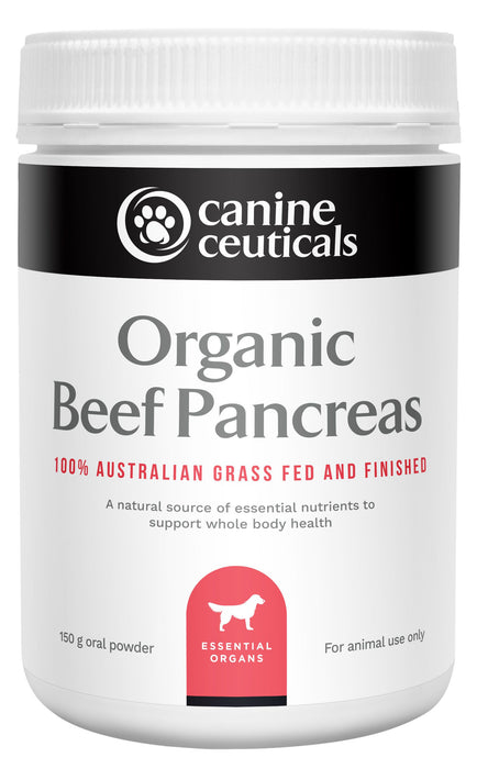 CanineCeuticals Organic Beef Pancreas 150g