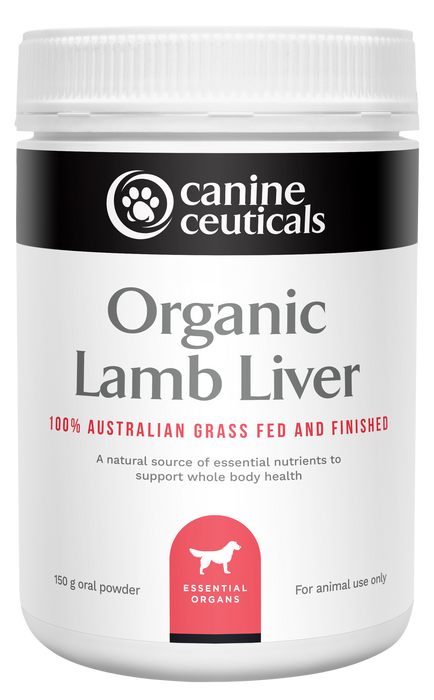 CanineCeuticals Organic Lamb Liver 150g