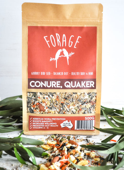 Forage Conure and Quaker Mix