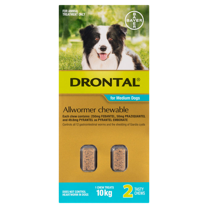 Drontal Allwormer Chewable for Medium Dogs