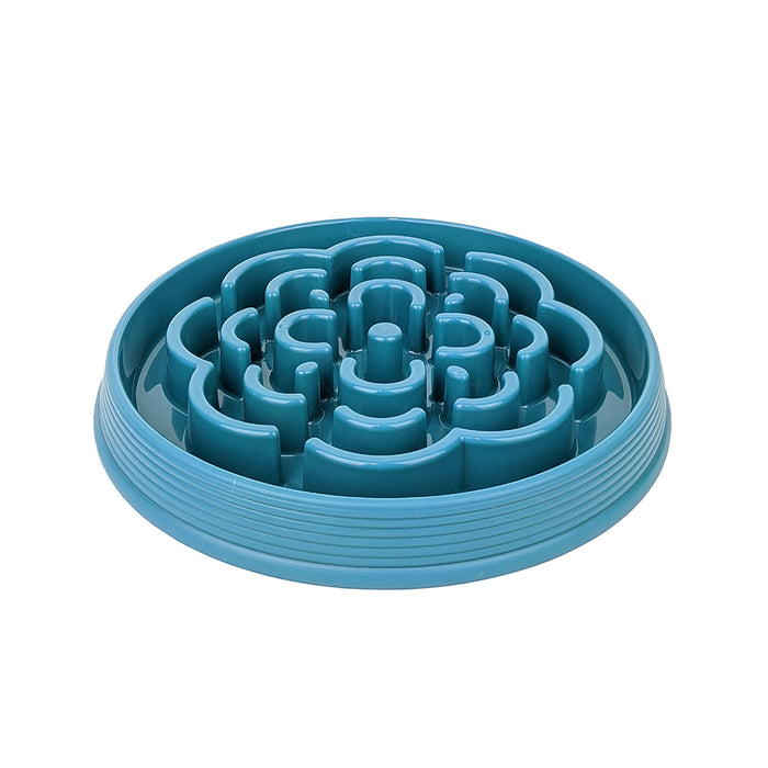Melamine Slow Chow Feeder Teal