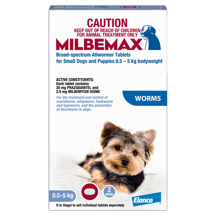 Milbemax Small Dog and Puppies - 0.5-5kg