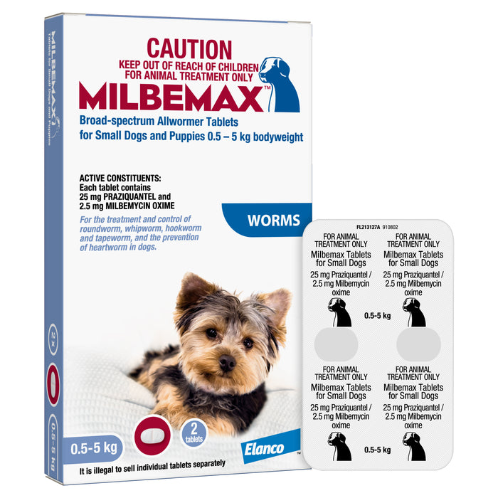 Milbemax Small Dog and Puppies - 0.5-5kg