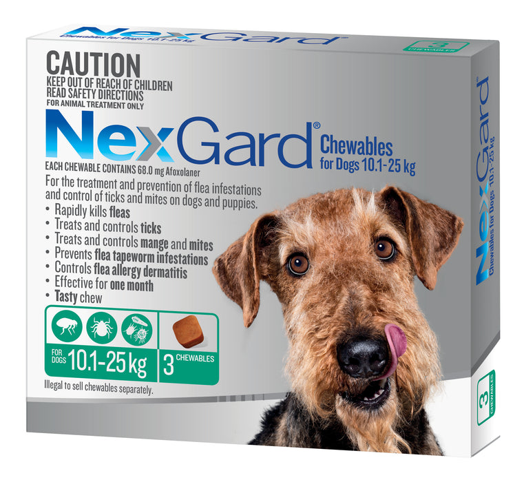 Nexgard Medium Dog 10.1-25kg