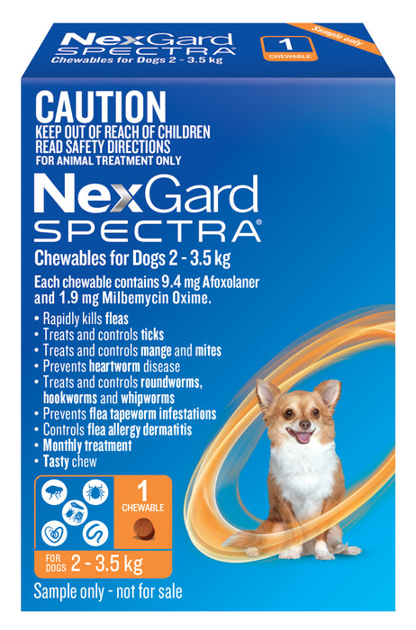 Nexgard Spectra Very Small Dog 2-3.5kg