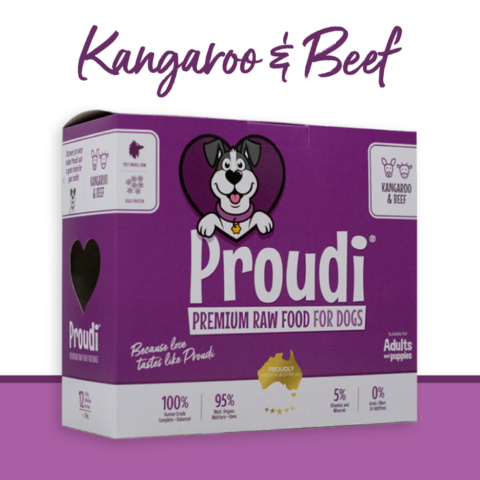 Proudi Kangaroo & Beef - For Dogs