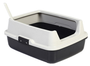 High Rim Litter Tray with Scoop