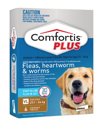 Comfortis Plus Brown 27-54kg 6 pack