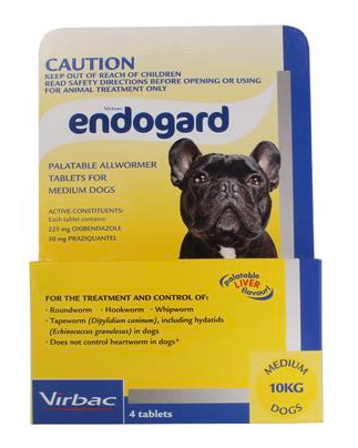 Endogard Allwormer up to 10kg - 4 Pack