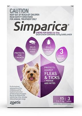 Simparica Flea and Tick Chew — World Pets