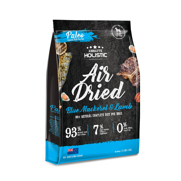Absolute Holistic Air Dried Blue Mackerel & Lamb 1kg